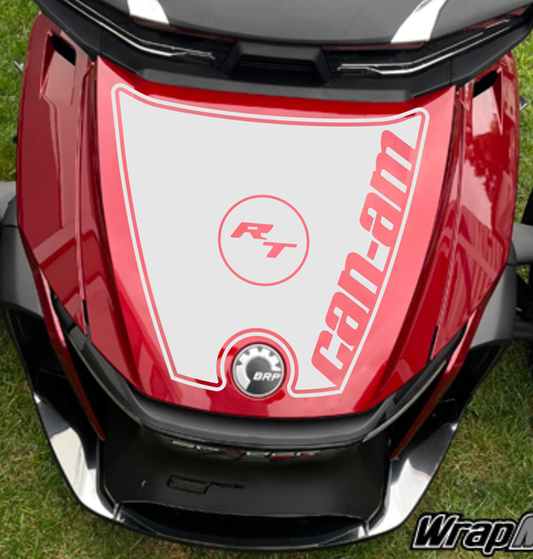 2020-2024 Can-am Spyder RT/RT Limited Can-am cutout w-outline RT frunk racing stripe.