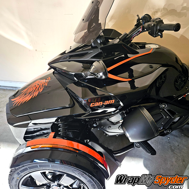 Canam-Spyder-F3-Boomerang,-fender-tops,-Angel-Wings-and-can-am-text-overlay-all-in-Gloss-Orange