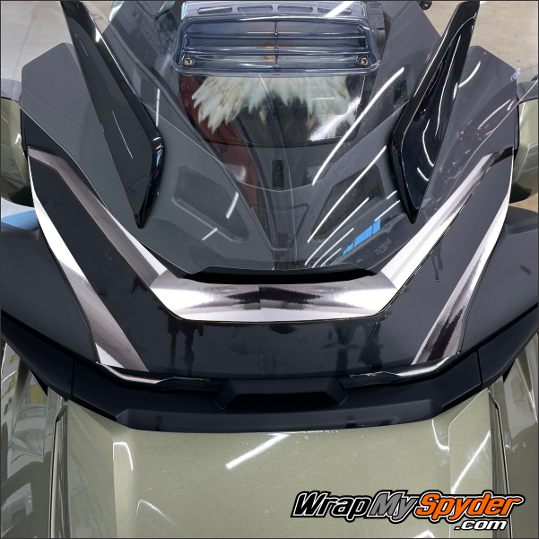2020-2024 Can-am Spyder RT Chrome Faring 3 piece Accent kit