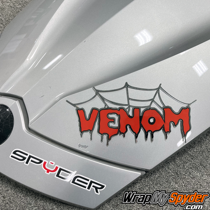 Chrome-Venom-Web-emblem-with-red-reflective-for-can-am-spyder-models-place-as-desired