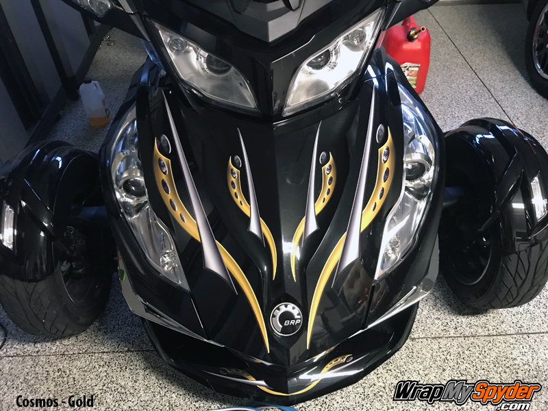 BRP Can-am Spyder Cosmos-Gold graphics kit