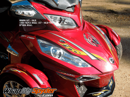 Cosmos-Gold-Reflective can am spyder decal ki