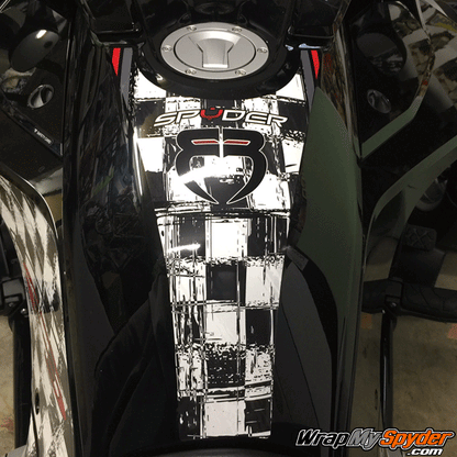 Spyder F3 Distressed-checker-Fang-Tank-protector