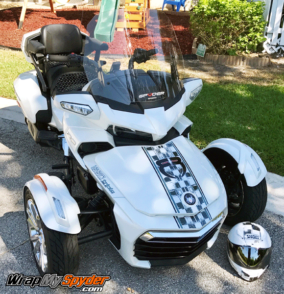 Distressed-checkers Fang GT-Stripes Gray-Black