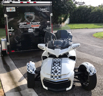 Distressed-checkers Spyder F3 graphics kit