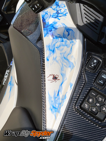 Domed-3D-Real-Carbon-Fiber-Knee-Panels-for-BRP-Spyder-RT-RT-Limited-2020-21