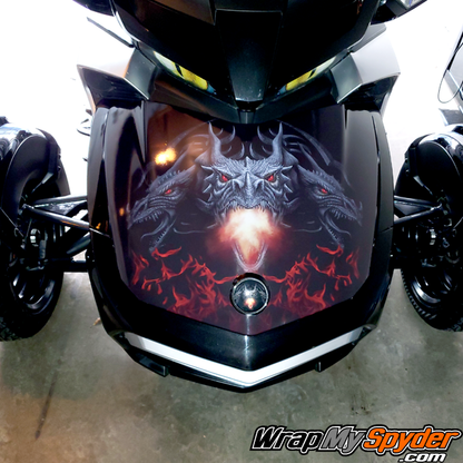 Can-am Spyder Dragon frunk wrap design for all models