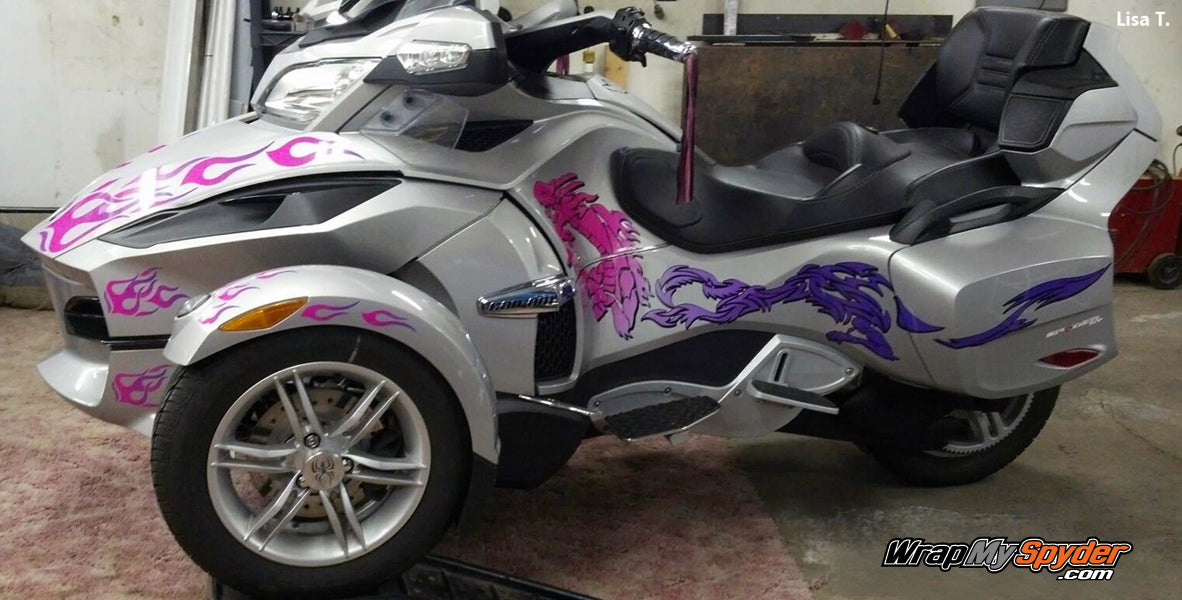 Decal Kit - Dragon Pink/Purple Flames