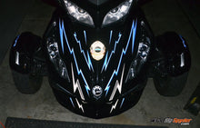 Electro Blue RT Reflective graphics kit at night