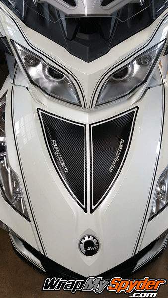 Spyder Frunk Insert in textured carbon Fiber Black