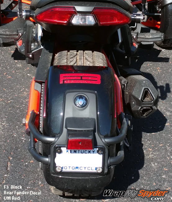 F3 Block Rear fender decal