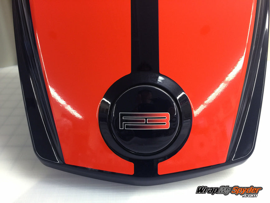 F3 emblem cover Black Orange fade
