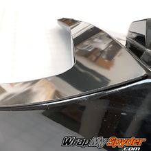 Boomerang PVC thick chrome conform material laser cut for precision fitment