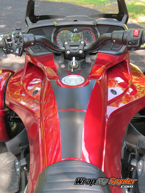 F3 Tank Protector Carbon Fiber textured