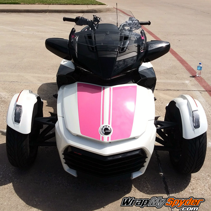 BRP Can-am Spyder F3-Daytona Racing Stripes-Bubble-Gum-Pink