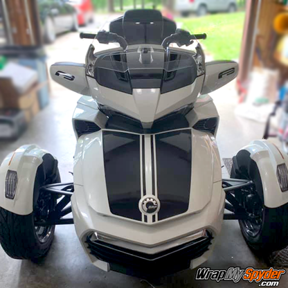 BRP Can-am Spyder F3 Daytona-racing stripe gloss Black