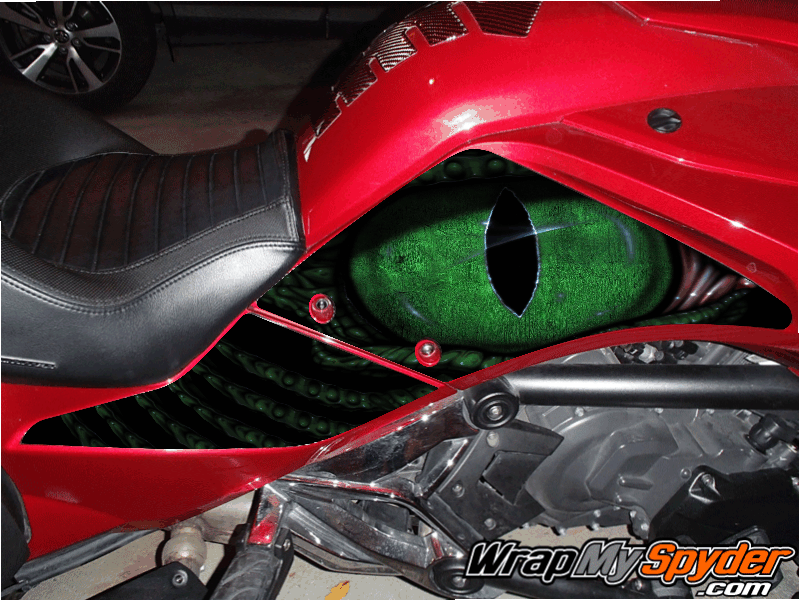 BRP Spyder F3 Eye on you knee panel kit