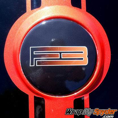 F3-Emblem-Covers-Black---Orange-Fade-for-Can-am-Spyder-F3-models