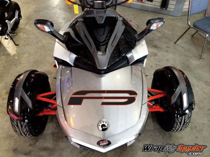 Slant f3 frunk text for can am spyder