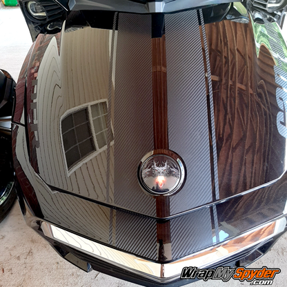 BRP Can-am Spyder F3-GT-Racing-Stripe-w-Can-am-Text-Textured-Carbon-Fiber-Black