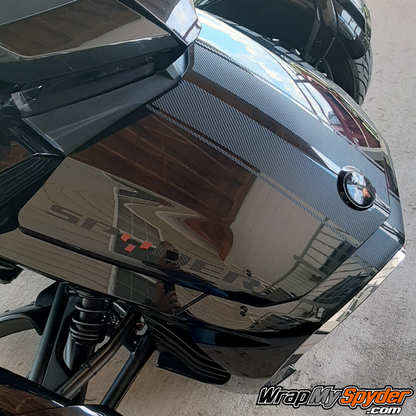 BRP Can-am Spyder F3-GT-Racing-Stripe-w-custom-Spyder-Text-Textured-Carbon-Fiber-Black