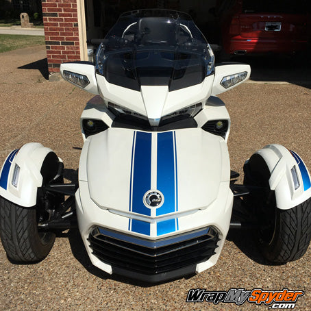 F3 GT Racing Stripes Metallic Blue