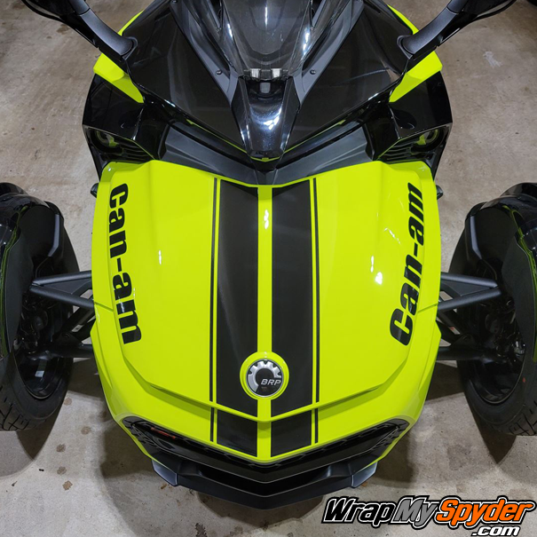 Can-am F3-GT-Racing-stripe decal kit-with-optional-Can-am-text