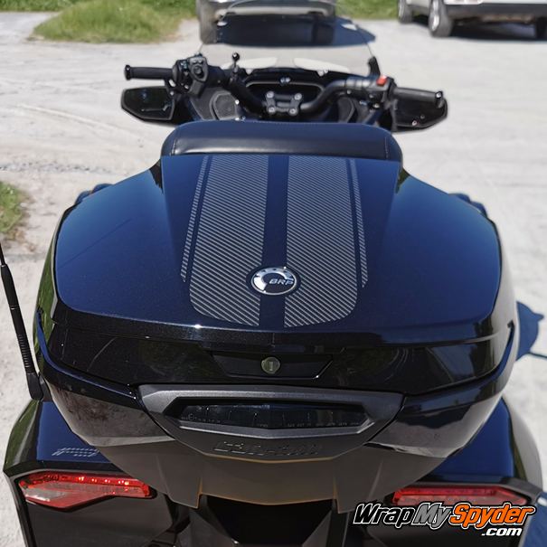 BRP Can-am Spyder F3-GT-Top-Case-Textured-Carbon-Fiber Black