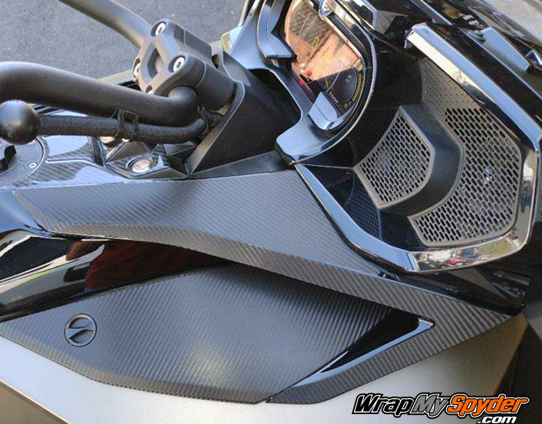 can-am Spyder F3-Limited-Touring-Boomerang-and mirror-panels-combined. Service panel sold separately.