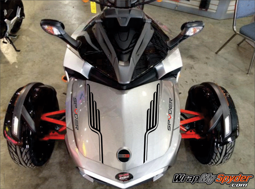 f3-pipes frunk stripes for F3