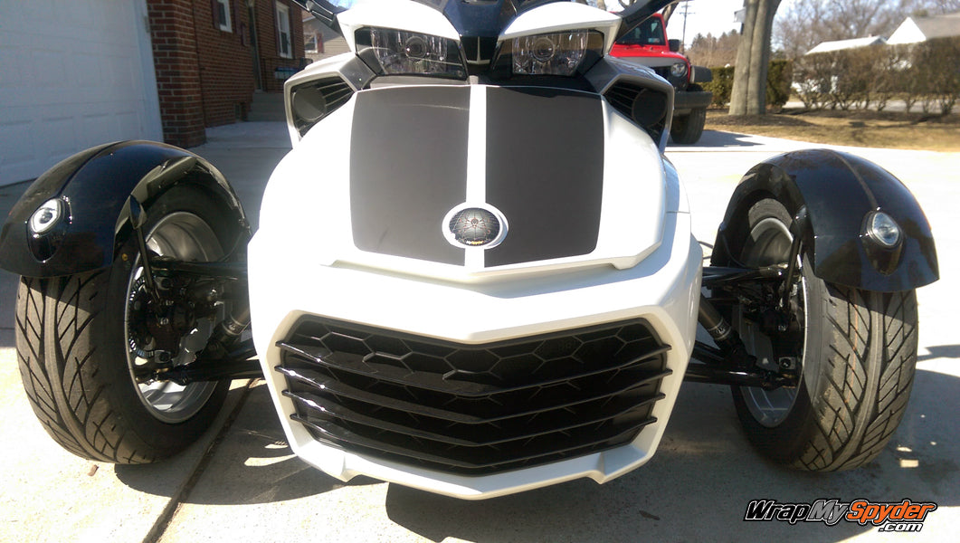 Matte Black F3-LeMans Racing-Stripe for Spyder F3