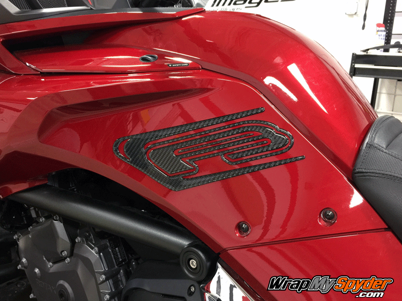 F3-3D Domed Real-Carbon-Fiber-Knee-protector-panel