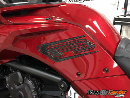 F3-3D Domed Real-Carbon-Fiber-Knee-protector-panel