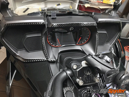 5 piece F3-Speaker-gauge dash kit Real Carbon Fiber