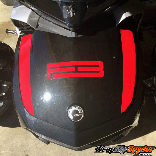 Spyder F3-Spears racing stripe kit