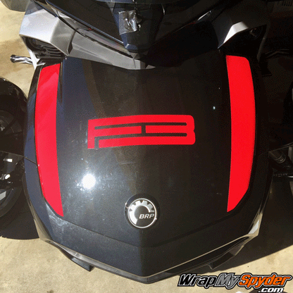 Spyder F3-Spears racing stripe kit