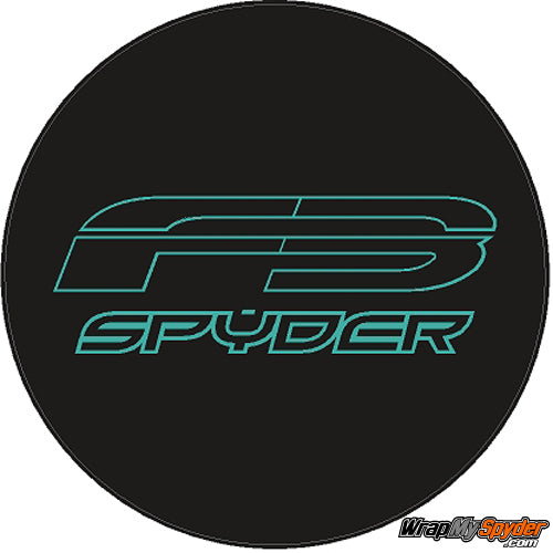 F3 Spyder Emblem Covers Teal -Aqua