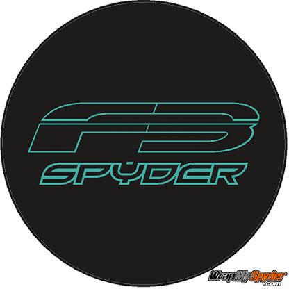 F3 Spyder Emblem Covers Teal -Aqua