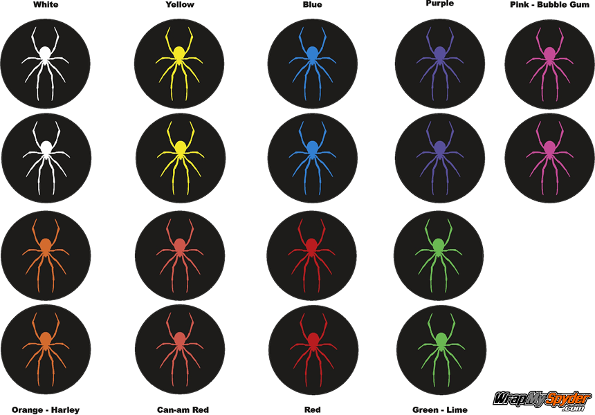 Spyder-Wheel Center Cap colors