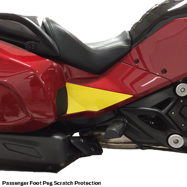 F3 Touring and Limited Passenger Foot Peg scratch-protection