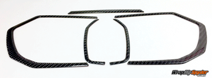 F3-T-L-Speaker-Gauge-Kit 3D Domed Carbon fiber