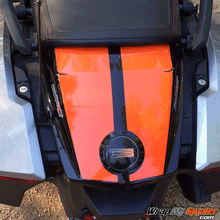F3 Touring and Limited rear fender Can-am Red