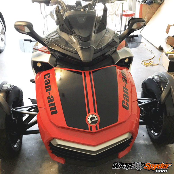 F3-daytona stripe with optional Can-am text in Gloss Black.