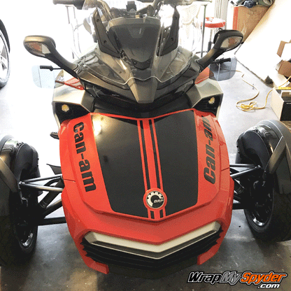 F3-daytona stripe with optional Can-am text in Gloss Black.