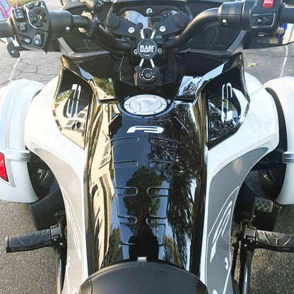 Spyder F3-spine-gloss-black tank protector