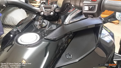 F3 textured carbon fiber parts