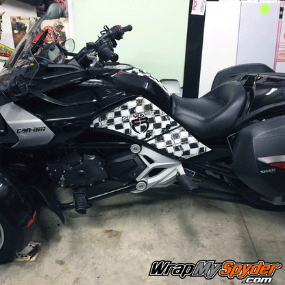 Spyder F3 Distressed Checkers Fang-Knee-panel