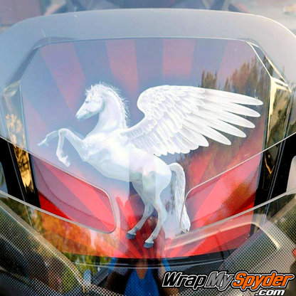 Can-am Spyder RT windshield plate stallion