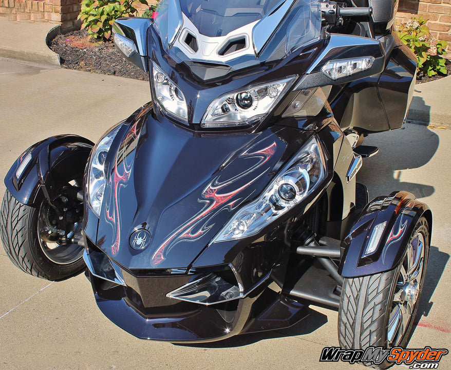 Ghost Red Lightning graphics kit for all model Can am Spyder