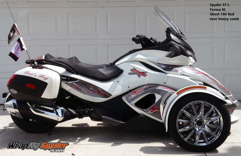 Ghost 104 Red Honey Comb ST partial wrap
